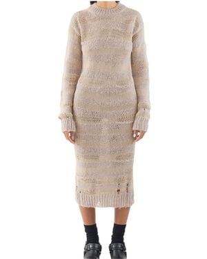 Acne Studios Long-Sleeved Dress - Natural