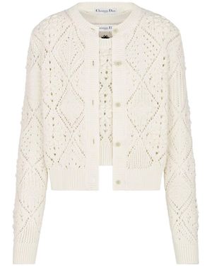 Dior Openwork Cotton Knit - White