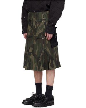 ANDERSSON BELL Pattern Kilt - Black