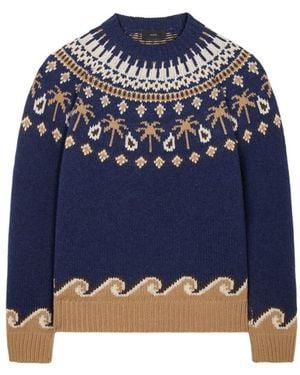 Alanui Long-Sleeved Sweater - Blue