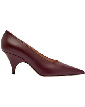 Gianvito Rossi Simple Handcrafted Leather Shoes - Purple