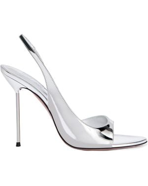Paris Texas Lidia Metallic Sandals - White