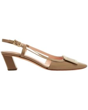 Roger Vivier Belle Vivier High-Heeled Sandals - Natural