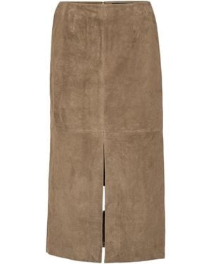 ROTATE BIRGER CHRISTENSEN Midi Pencil Skirt - Natural