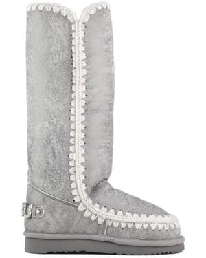 Mou Logo-Embellished Snow Boots - White
