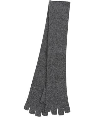 Drumohr Long Fingerless Gloves - Grey