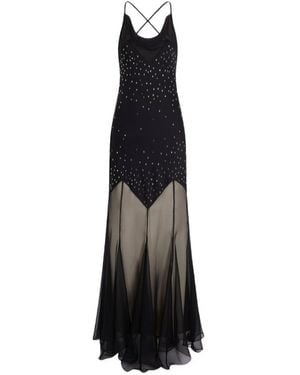 Rabanne Embellished Maxi Dress - Black