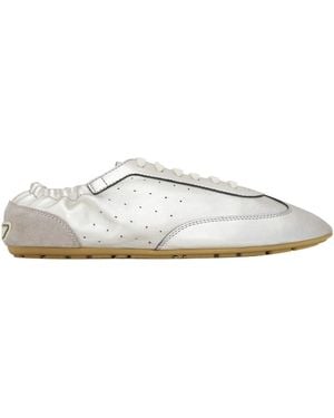 Saint Laurent Lace-Up Trainers - White