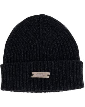 Autry Ribbed Beanie - Blue