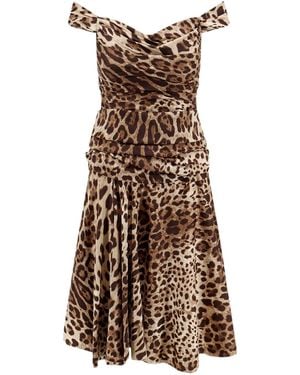 Dolce & Gabbana Patterned Dress - Natural