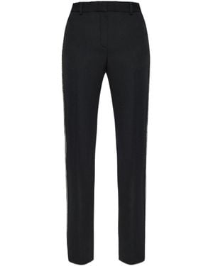 Versace Embellished Tailored Trousers - Black