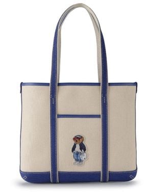 Polo Ralph Lauren Logo Patch Top Handle Bag - White