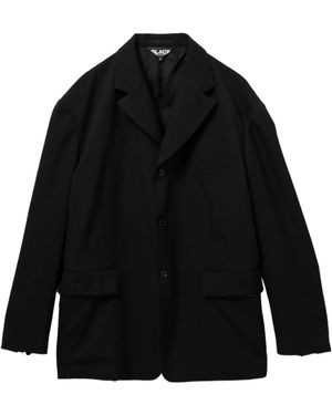 Comme des Garçons Single-Breasted Coat - Black
