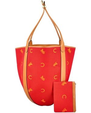 Celine Large Bucket Bag - Red