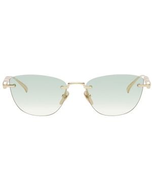 Gucci Eyewear Cat-Eye Frame Sunglasses - White