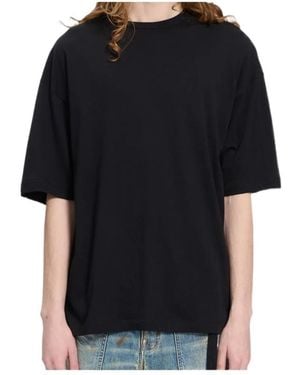 Ann Demeulemeester Lettering-Print Crewneck T-Shirt - Black