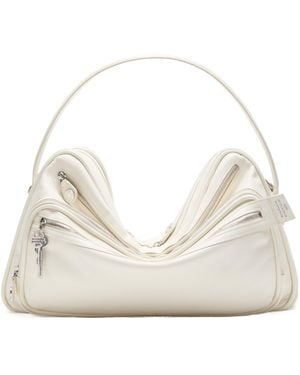 Acne Studios Camero Leather Shoulder Bag - Natural