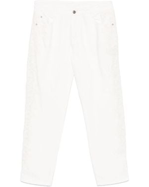 Ermanno Scervino Lace-Detail Jeans - White
