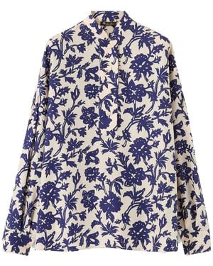 Loro Piana Valerie Printed Shirt - Blue