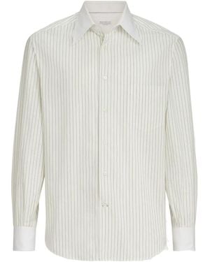 Brunello Cucinelli Striped Shirt - White