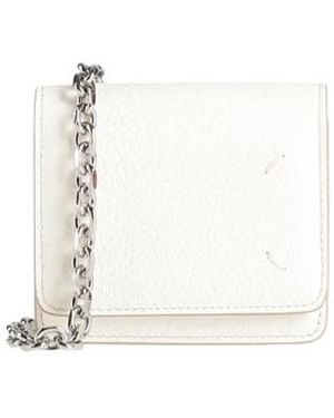 Maison Margiela Plain Colour Crossbody Wallets - White