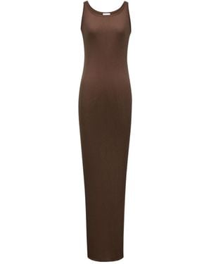Saint Laurent Long Tank Dress - Brown