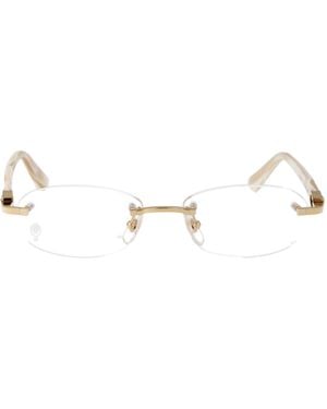 Cartier Round Frame Glasses - Natural