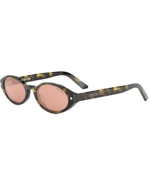 Dior Eyewear Pacific R1I Oval Frame Sunglasses - White