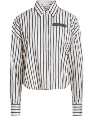Brunello Cucinelli Striped Shirt - White