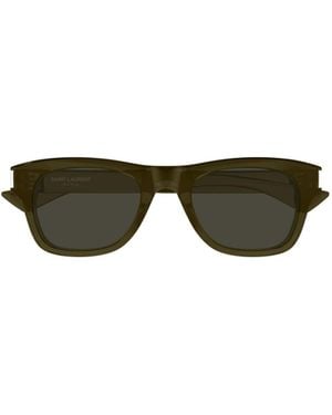 Saint Laurent Eyewear Sl877 Rectangular Sunglasses - Green