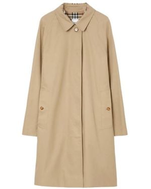 Burberry Raglan-Sleeve Trench Coat - Natural
