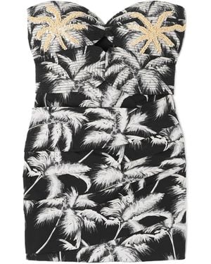 Johanna Ortiz Sombra Tropical Mini Dress - Black