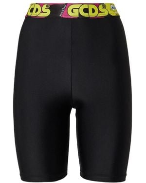 Gcds X Spongebob Logo Waistband Bike Shorts - Black