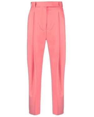 McQueen High-Waisted Tapered Pants - Pink