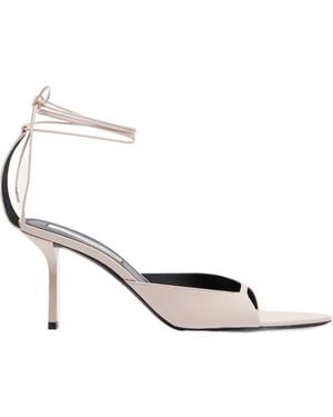 Victoria Beckham Eliza 75 Leather Sandals - White