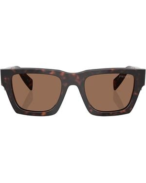 Prada Eyewear Square Frame Sunglasses - Brown
