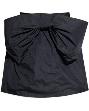 RED Valentino Bow Zipped Skirt - Black