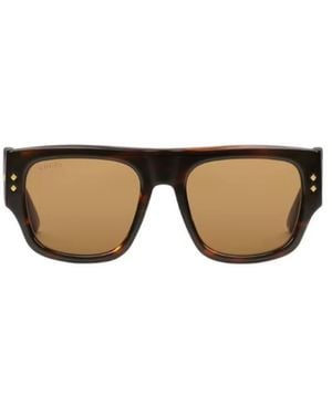 Gucci Eyewear Square Frame Sunglasses - Multicolour