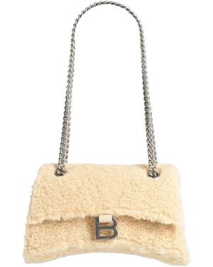 Balenciaga Solid Colour Shoulder Bags - Natural