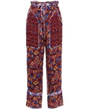 Isabel Marant Elastic Waistband Casual Trousers - Red