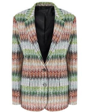 Missoni Zigzag-Woven Blazer - Multicolor