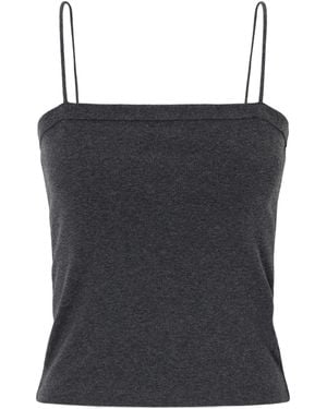 St. Agni Square Neck Suspenders - Black