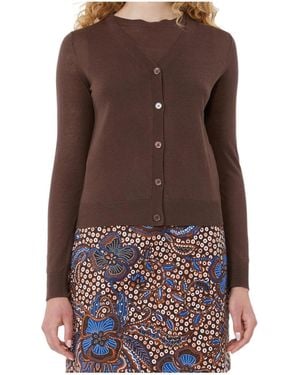 Weekend by Maxmara Long Sleeve Cardigan - Brown