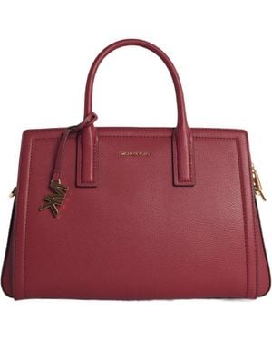 Michael Kors Michael Laila Medium Satchel Bag - Red