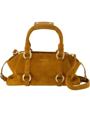 McQueen Farringdon Small Tote Bag - Brown