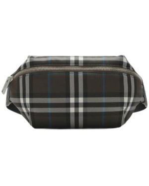 Burberry Check Belt Bag - Black