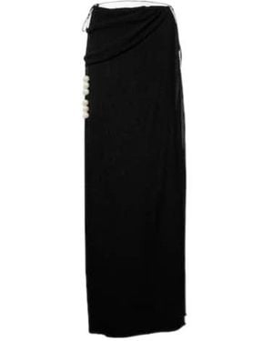 Magda Butrym Embellished Maxi Skirt - Black