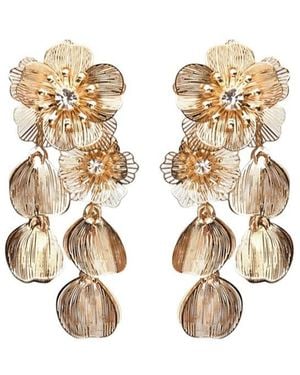 Carolina Herrera Flower Earrings - Metallic