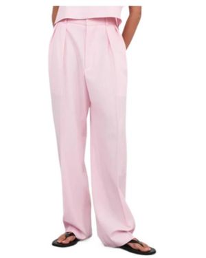 Wardrobe NYC Pleated Tailored Pants - Pink