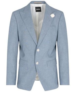 BOSS Long-Sleeved Casual Jacket - Blue